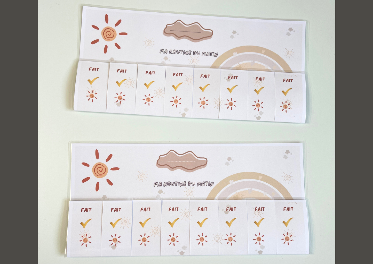 Routine du matin et soir pour enfants