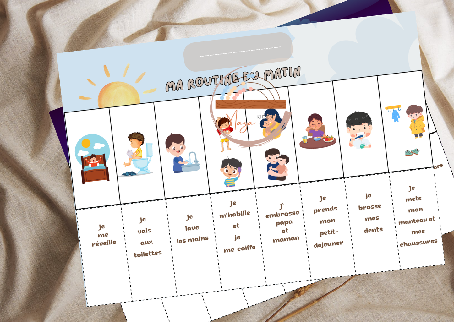 Routine matin et soir pour enfants édition 2