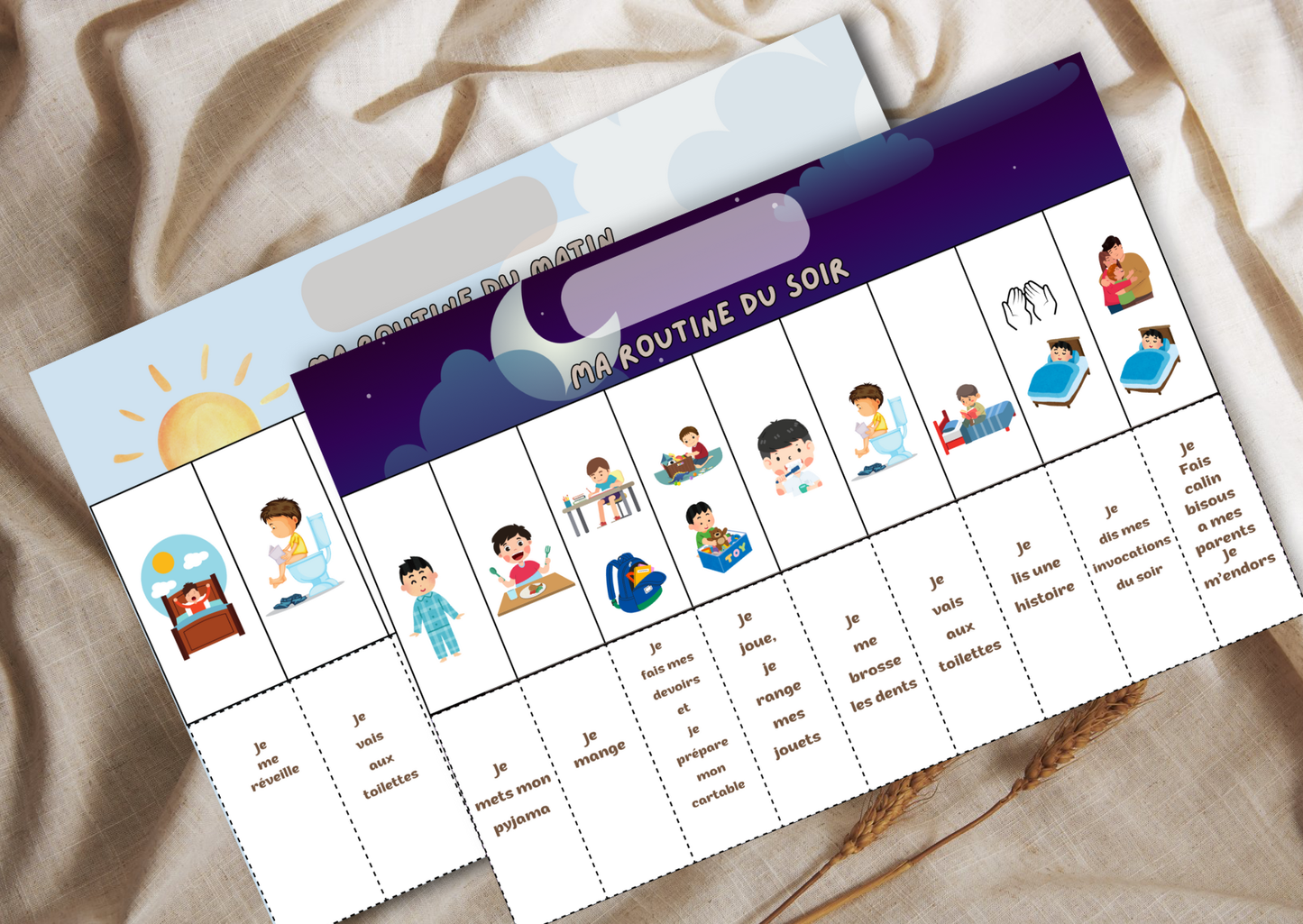 Routine matin et soir pour les petits musulmans