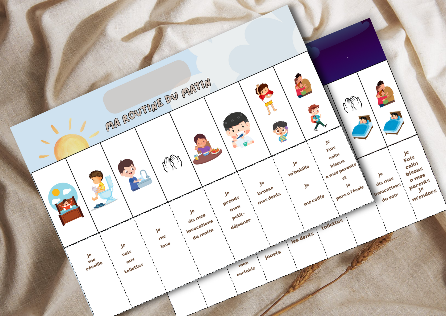 Routine matin et soir pour les petits musulmans