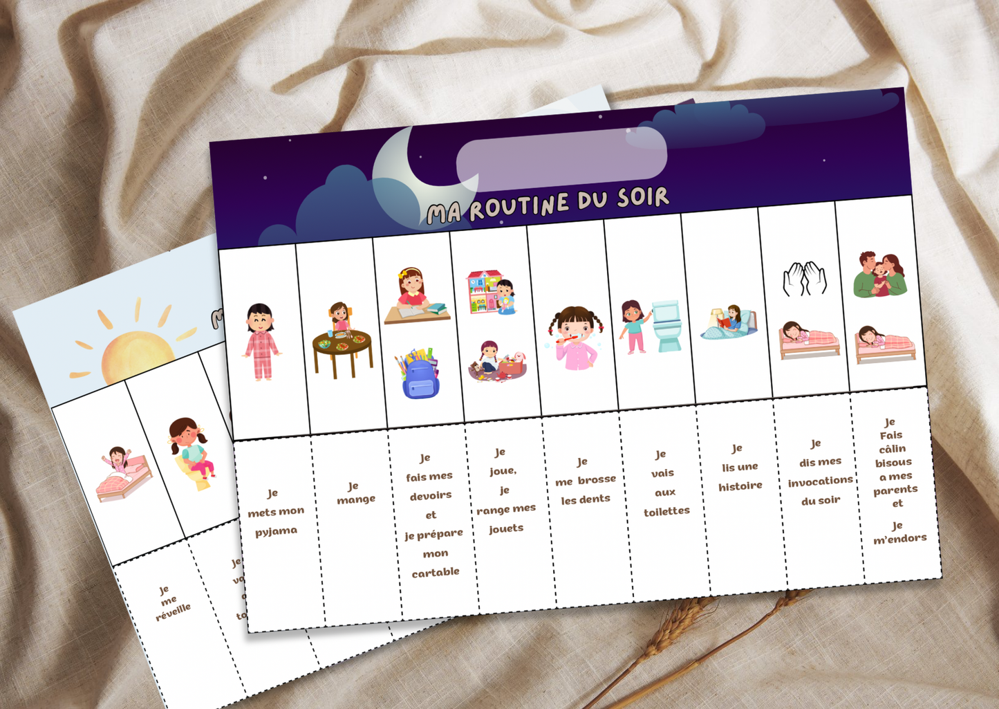 Routine matin et soir pour les petits musulmans