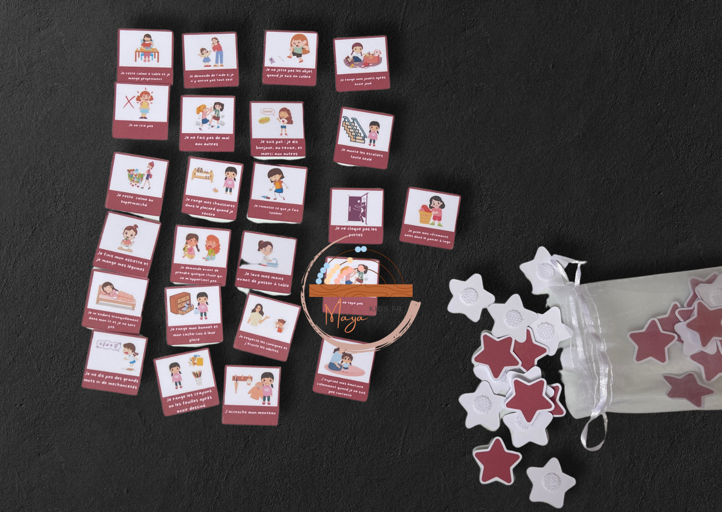 Tableau des règles à respecter pour enfants
