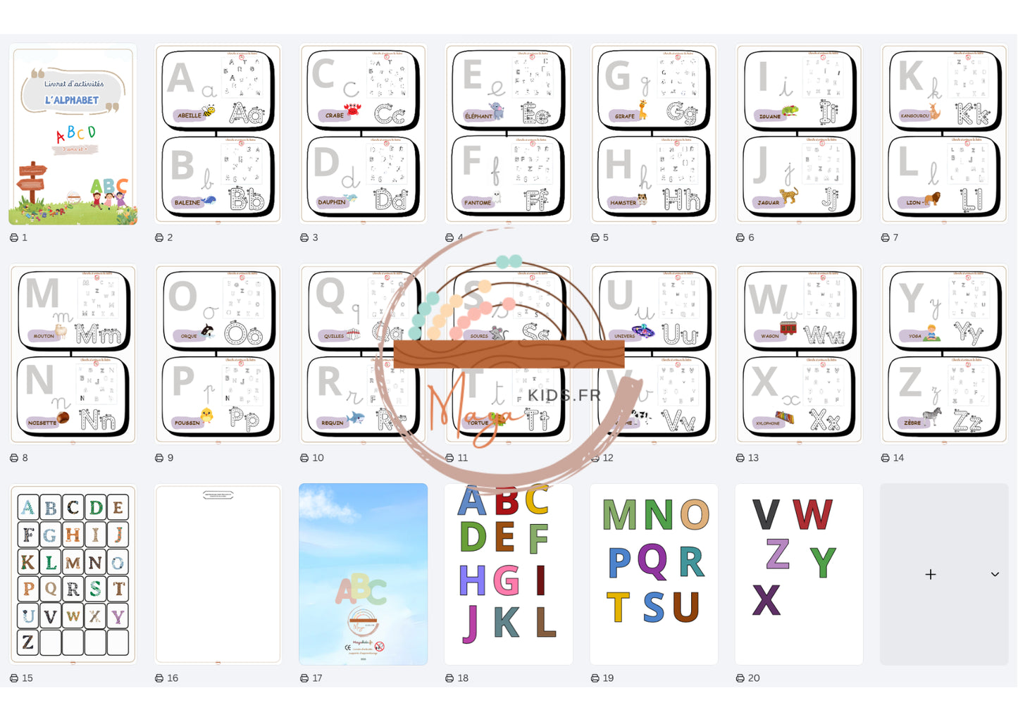 PDF Livret d'activités l'alphabet