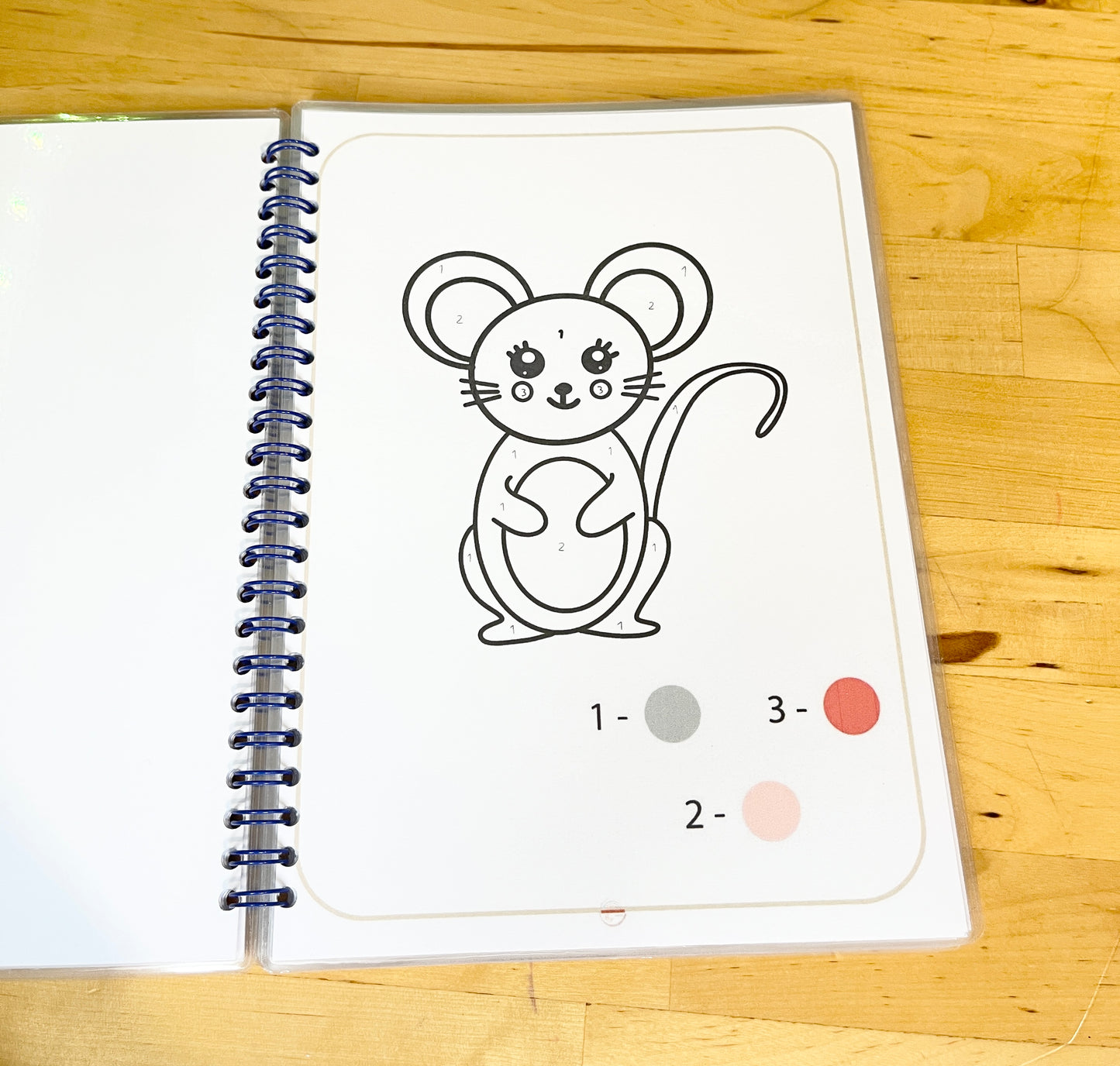 Livret de coloriage plastifié, réutilisable à l’infini