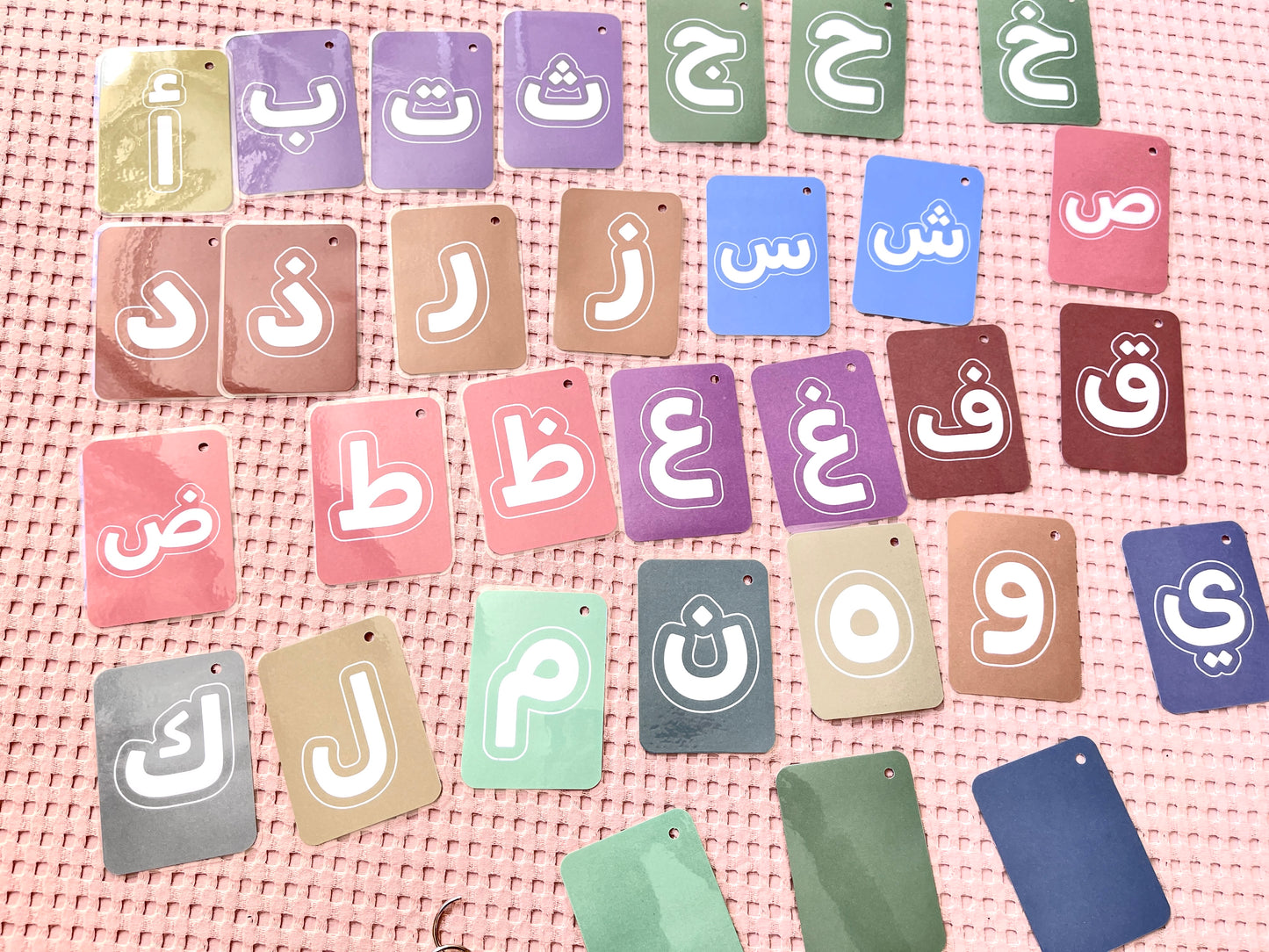 Cartes d’apprentissage des lettres arabes recto verso