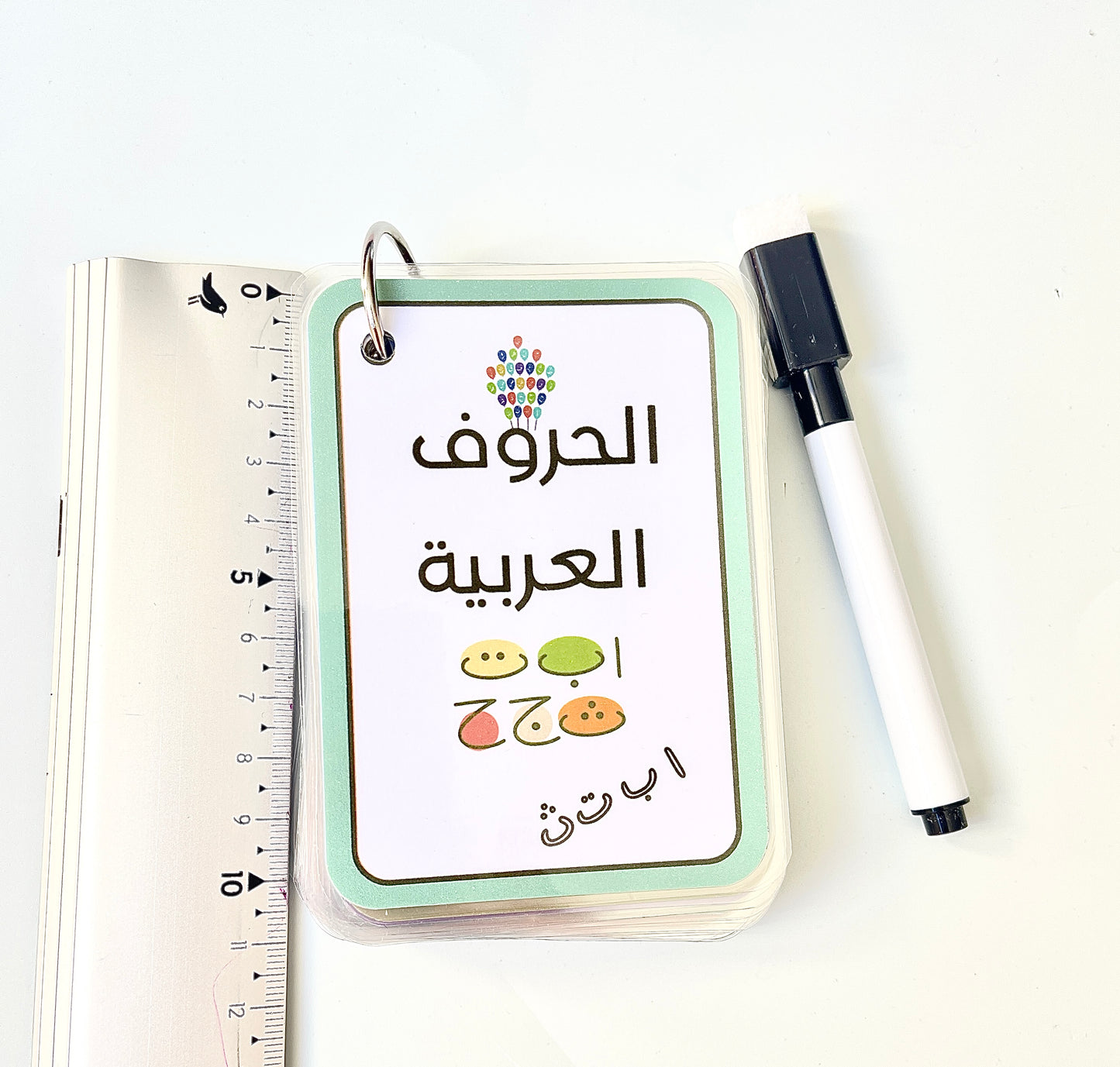 Cartes d’apprentissage des lettres arabes recto verso