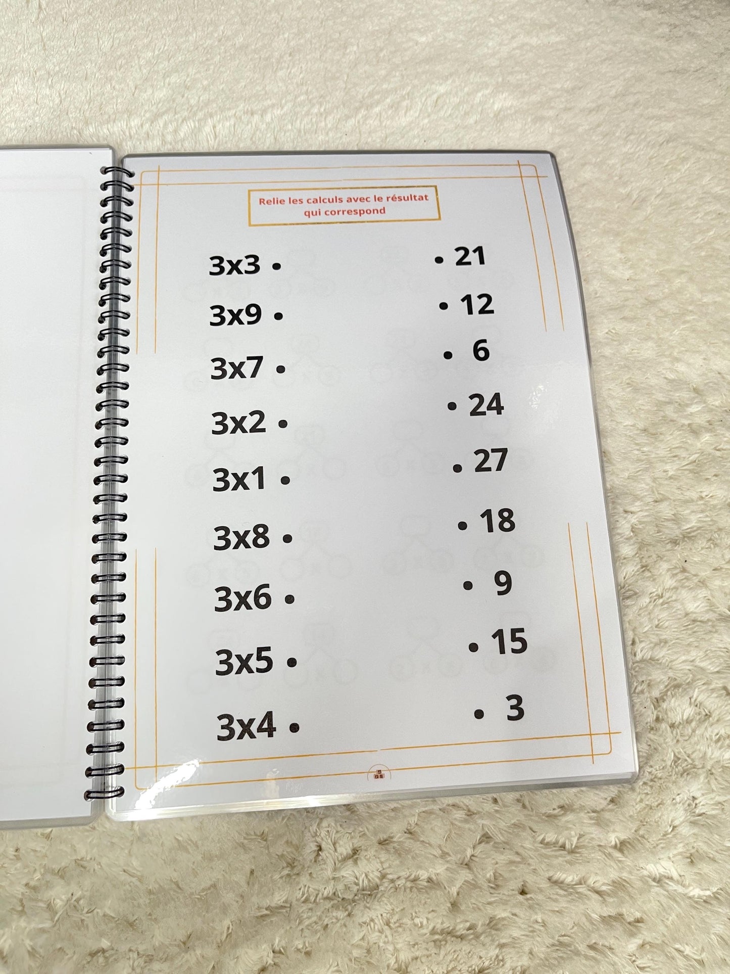 Livret des tables de multiplication
