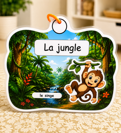 Livret éducatif plastifié – Mes animaux et leur habitat | 20 animaux à scratch |