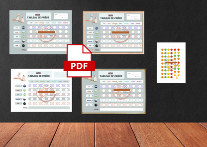 PDF Tableau d’apprentissage de prière pour enfants et adultes