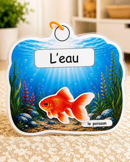 Livret éducatif plastifié – Mes animaux et leur habitat | 20 animaux à scratch |