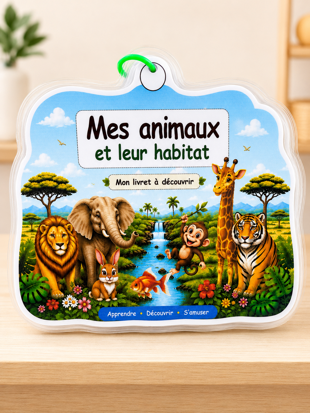 Livret éducatif plastifié – Mes animaux et leur habitat | 20 animaux à scratch |