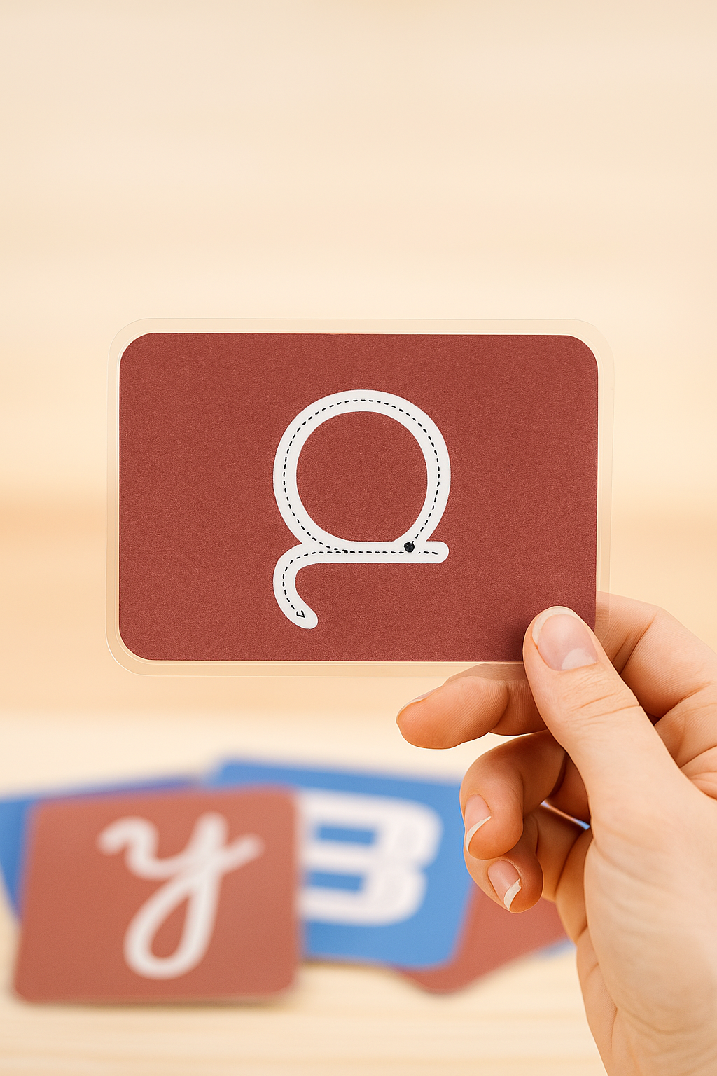 Carte d’apprentissage de l’alphabet Recto verso