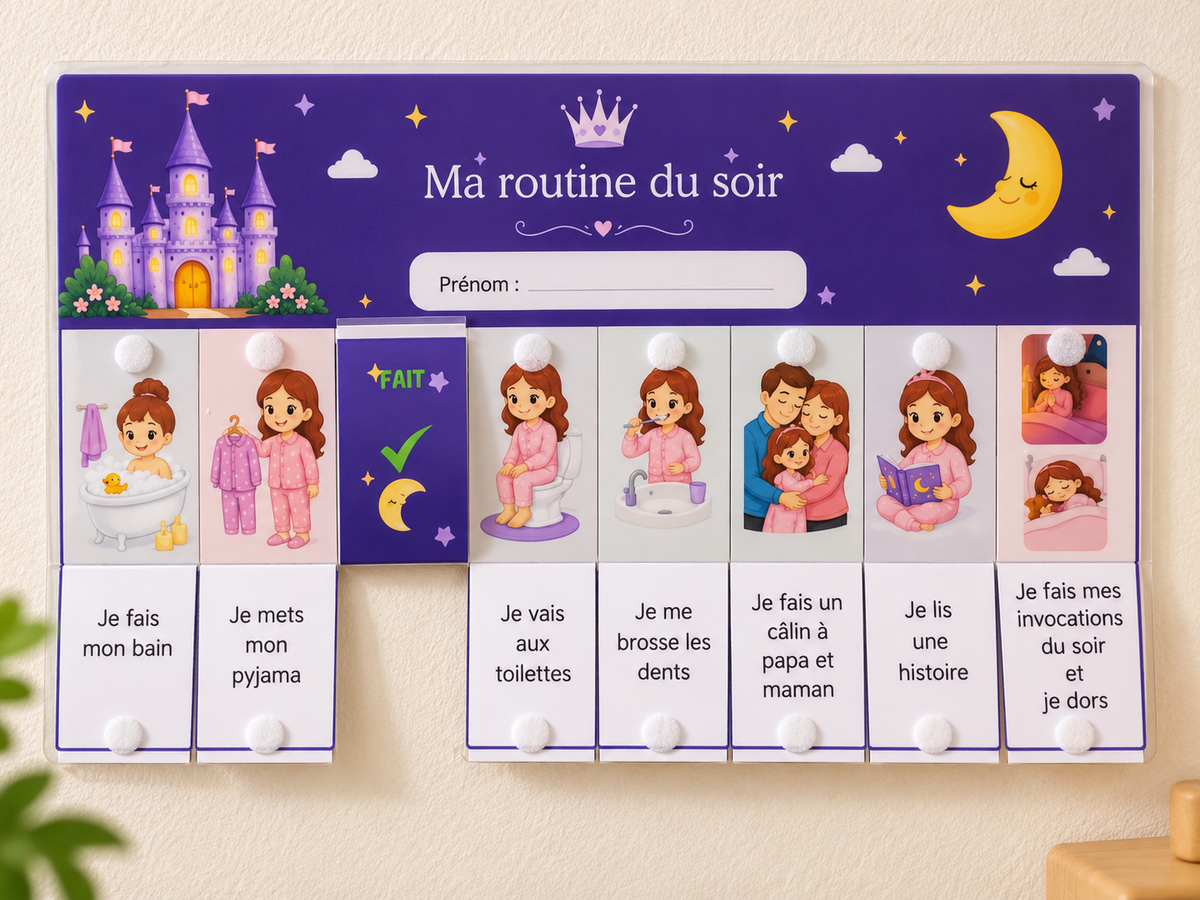 Tableaux de routine matin et soir
