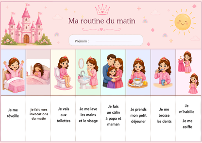 PDF routine de matin et soir pour ent