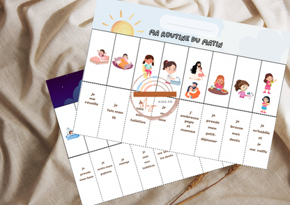 Routine du matin et soir pour enfants édition 1