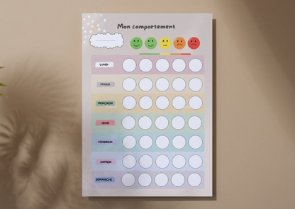 Tableau de comportement pour enfants