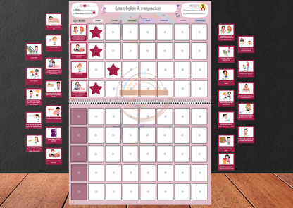 Tableau des règles à respecter pour enfants