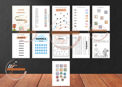 Livret d'activités  prénom personnalisé