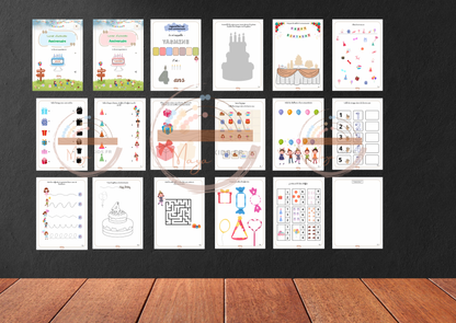 PDF Livre d’activités personnalisé - Thème Anniversaire 🎉