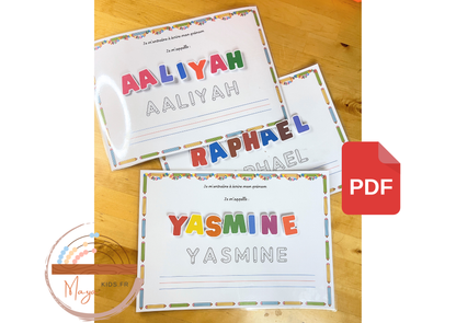 PDF Fiche prénom personnalisée