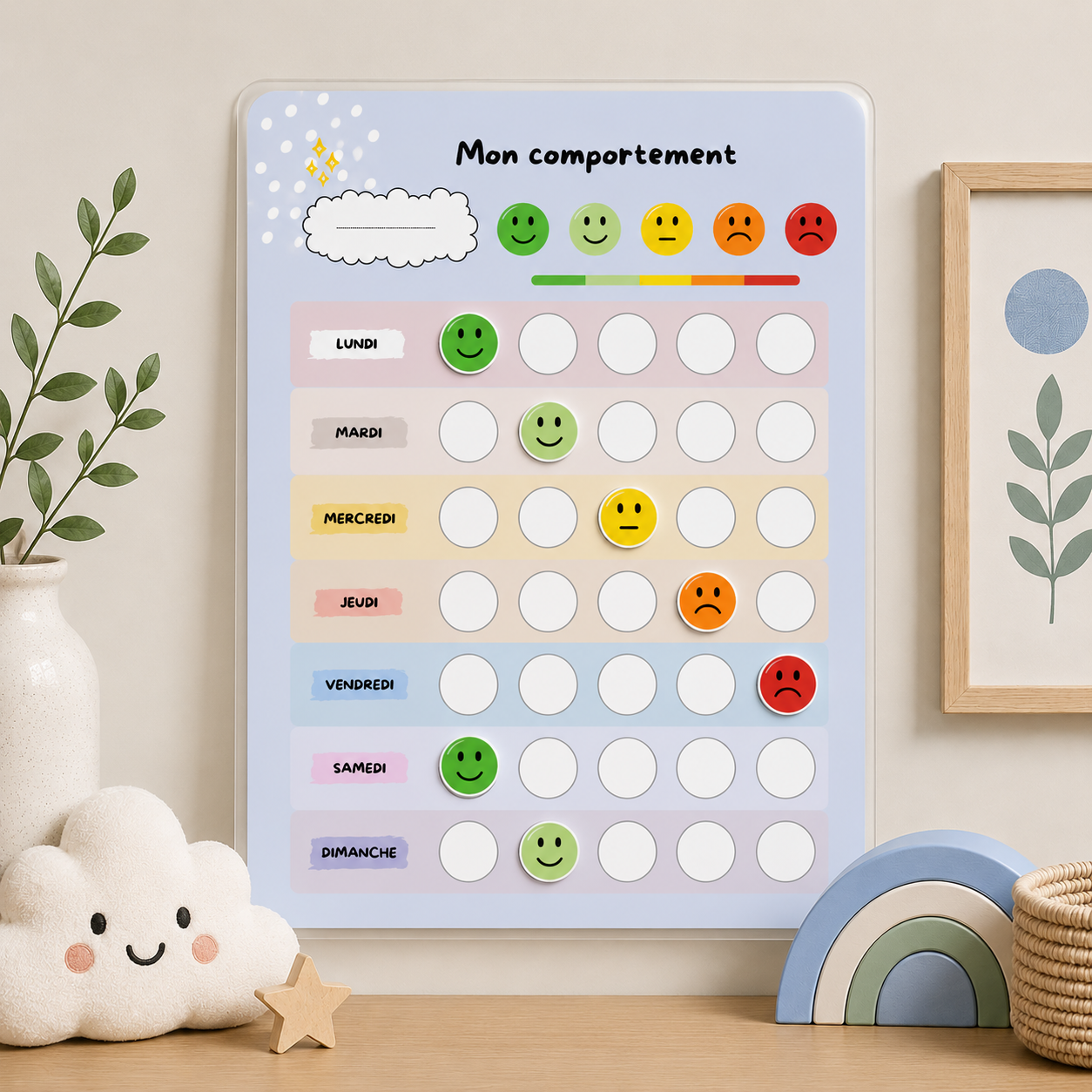 Tableau de comportement pour enfants