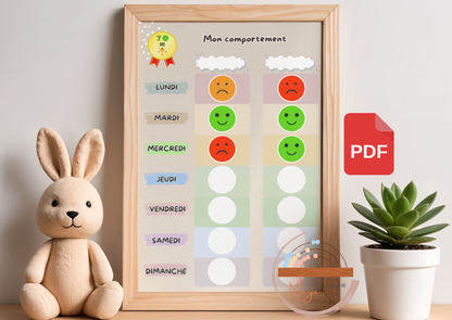 PDF Tableau de comportement pour deux enfants