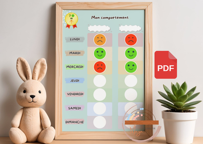 PDF Tableau de comportement pour deux enfants