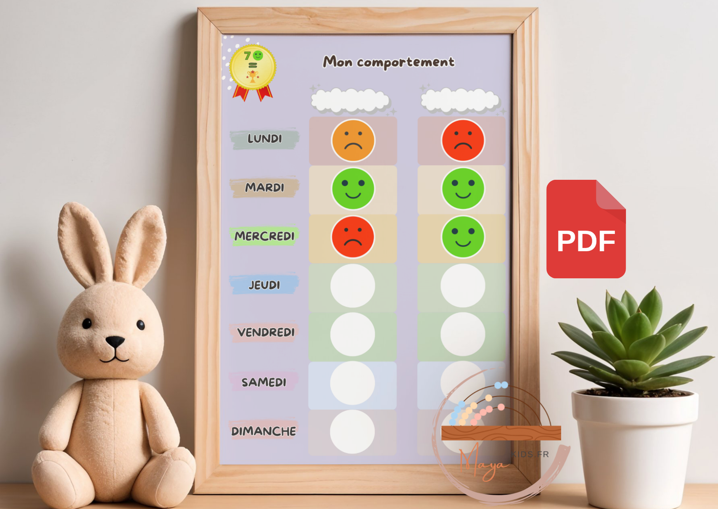 PDF Tableau de comportement pour deux enfants