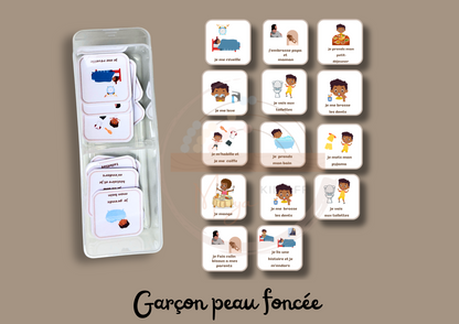 Routine du matin et soir pour enfants