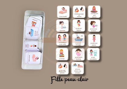 Routine du matin et soir pour enfants