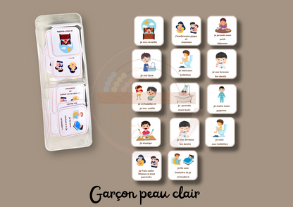 Routine du matin et soir pour enfants