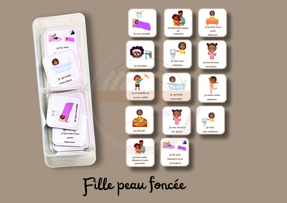 Routine du matin et soir pour enfants