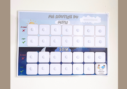 Routine du matin et soir pour enfants