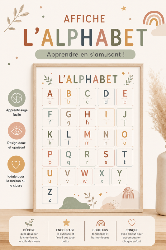PDF Affiche Alphabet Montessori