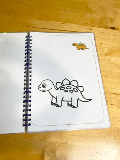 Livret de coloriage plastifié, réutilisable à l’infini