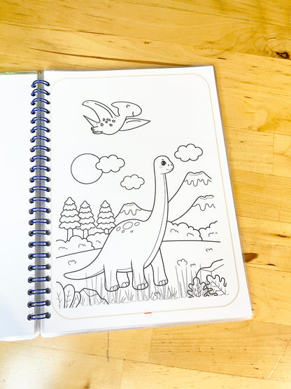 Livret de coloriage plastifié, réutilisable à l’infini