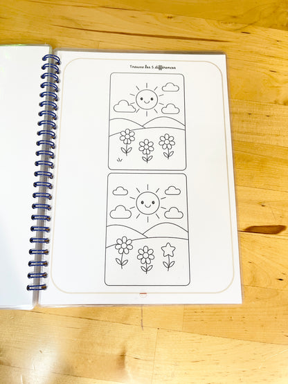 Livret de coloriage plastifié, réutilisable à l’infini