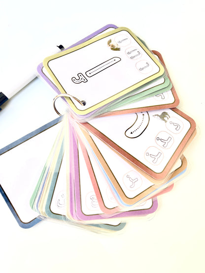 Cartes d’apprentissage des lettres arabes recto verso