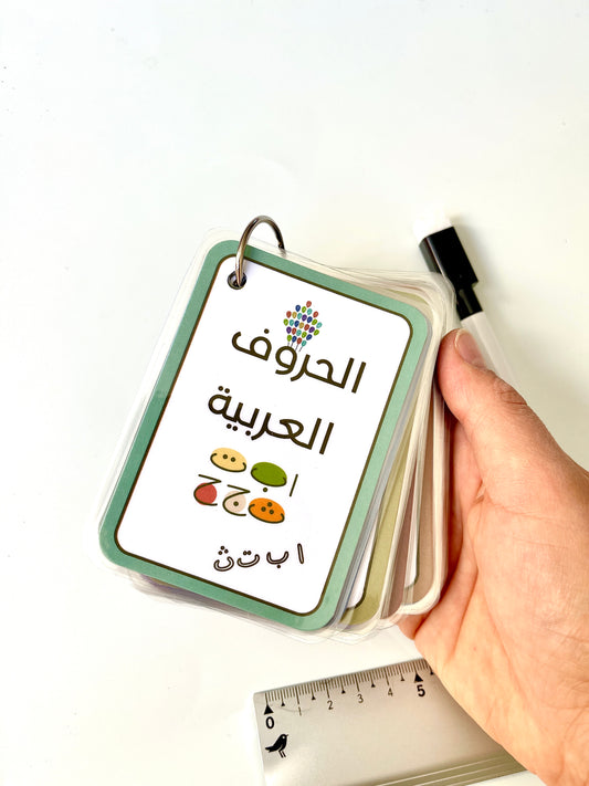 Cartes d’apprentissage des lettres arabes recto verso