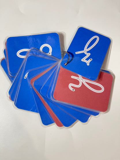 Carte d’apprentissage de l’alphabet Recto verso