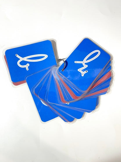 Carte d’apprentissage de l’alphabet Recto verso