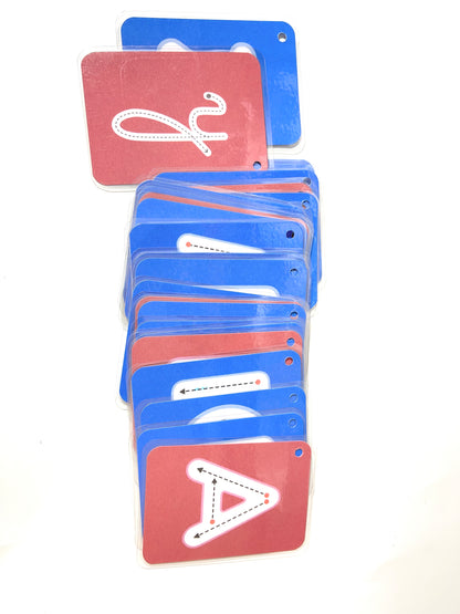 Carte d’apprentissage de l’alphabet Recto verso