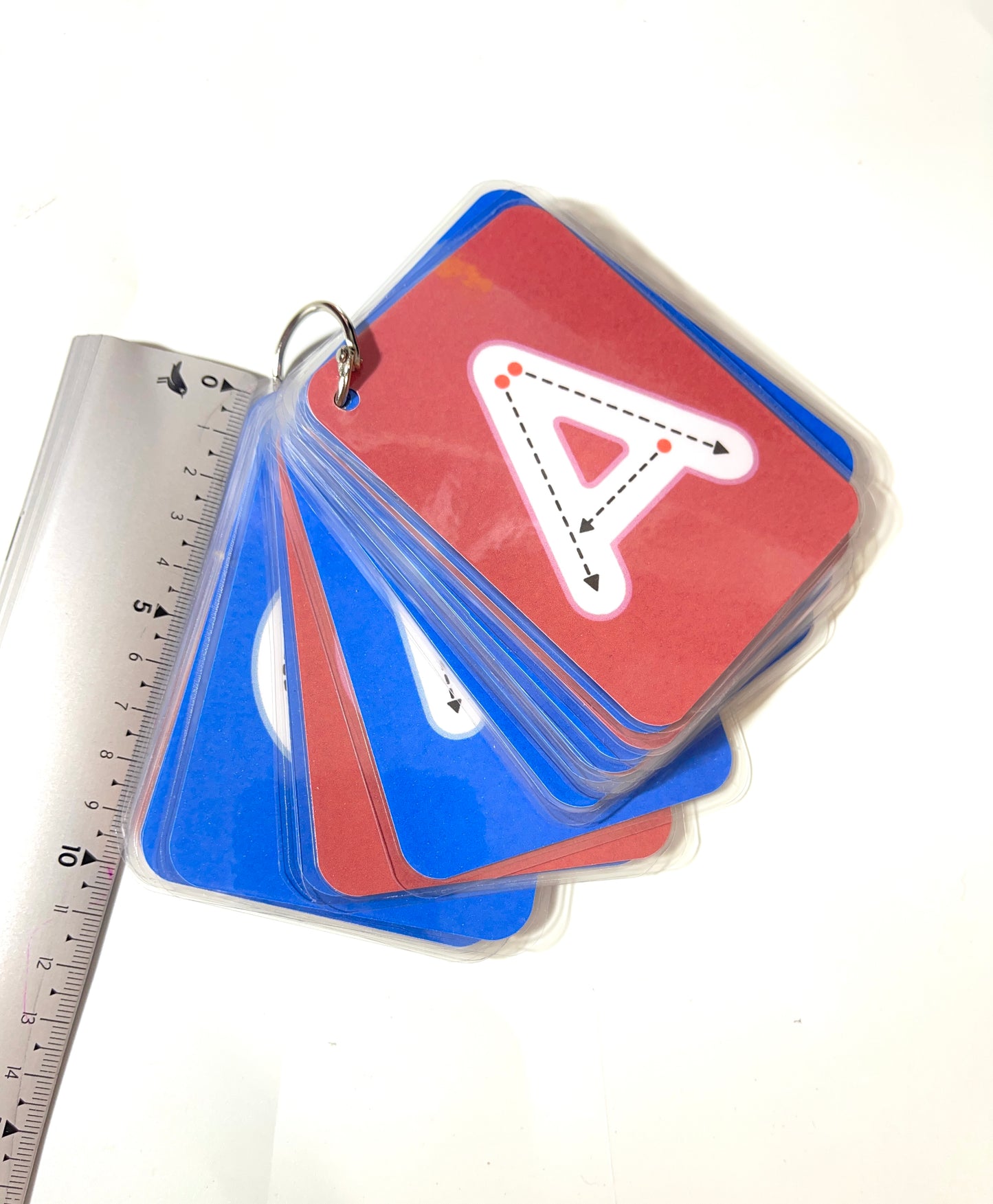 Carte d’apprentissage de l’alphabet Recto verso