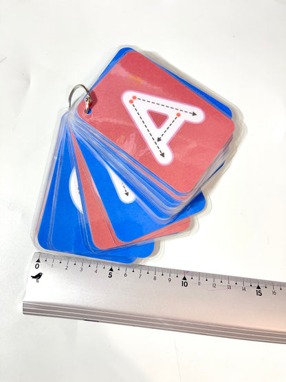 Carte d’apprentissage de l’alphabet Recto verso