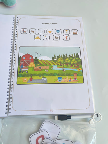 Livret d'activités  Montessori pour les enfants  à partir de 2 ans