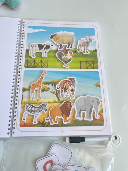 Livret d'activités  Montessori pour les enfants  à partir de 2 ans