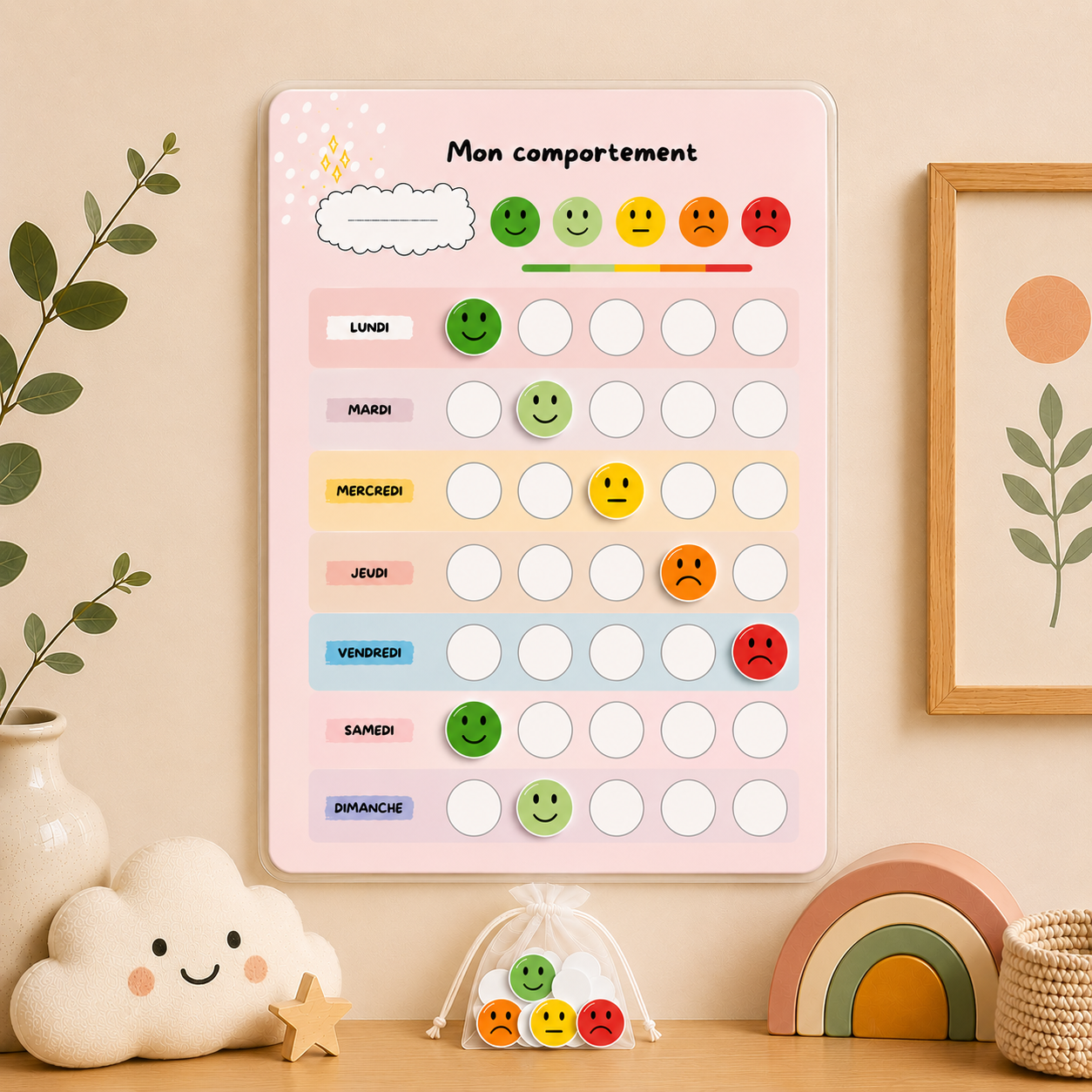 Tableau de comportement pour enfants