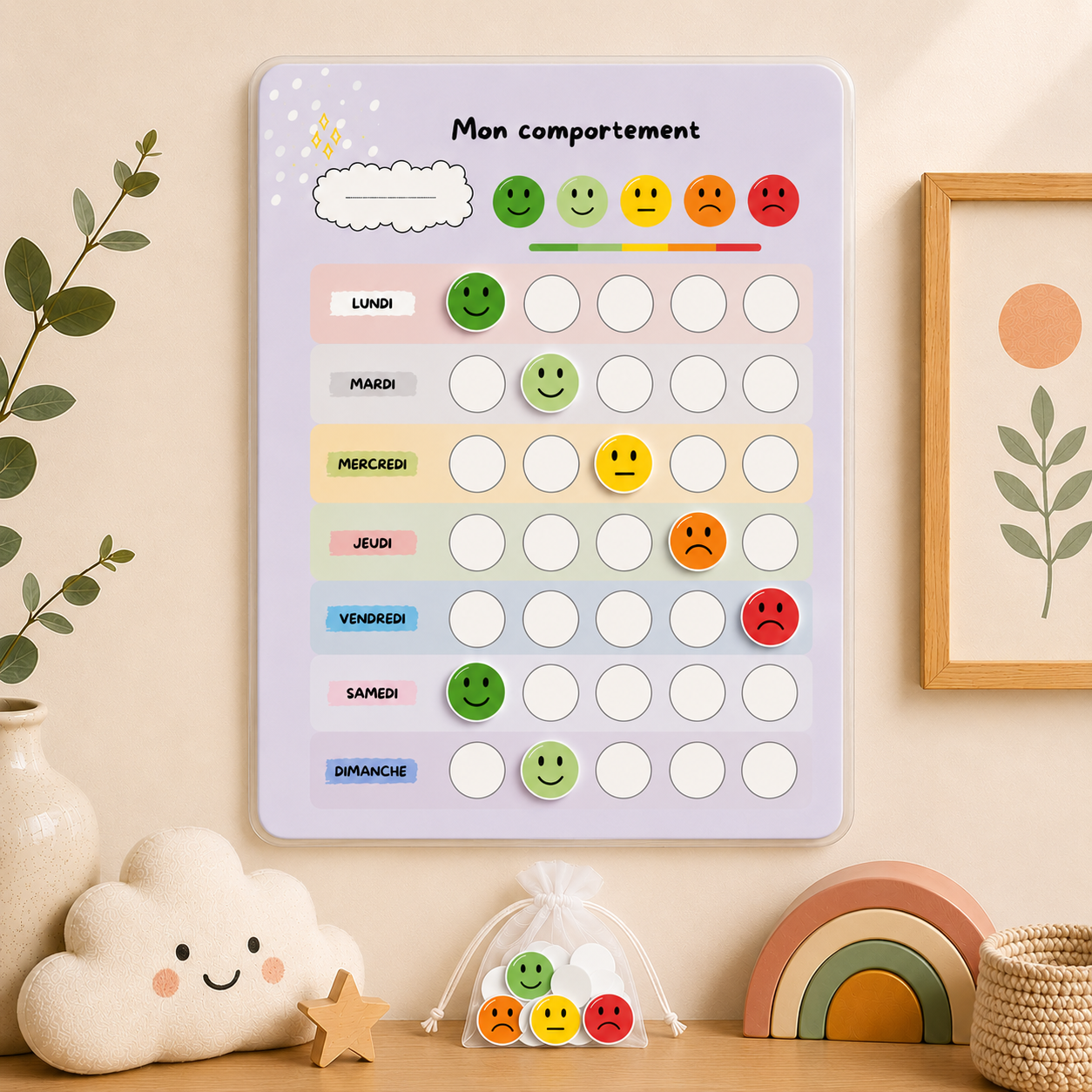 Tableau de comportement pour enfants