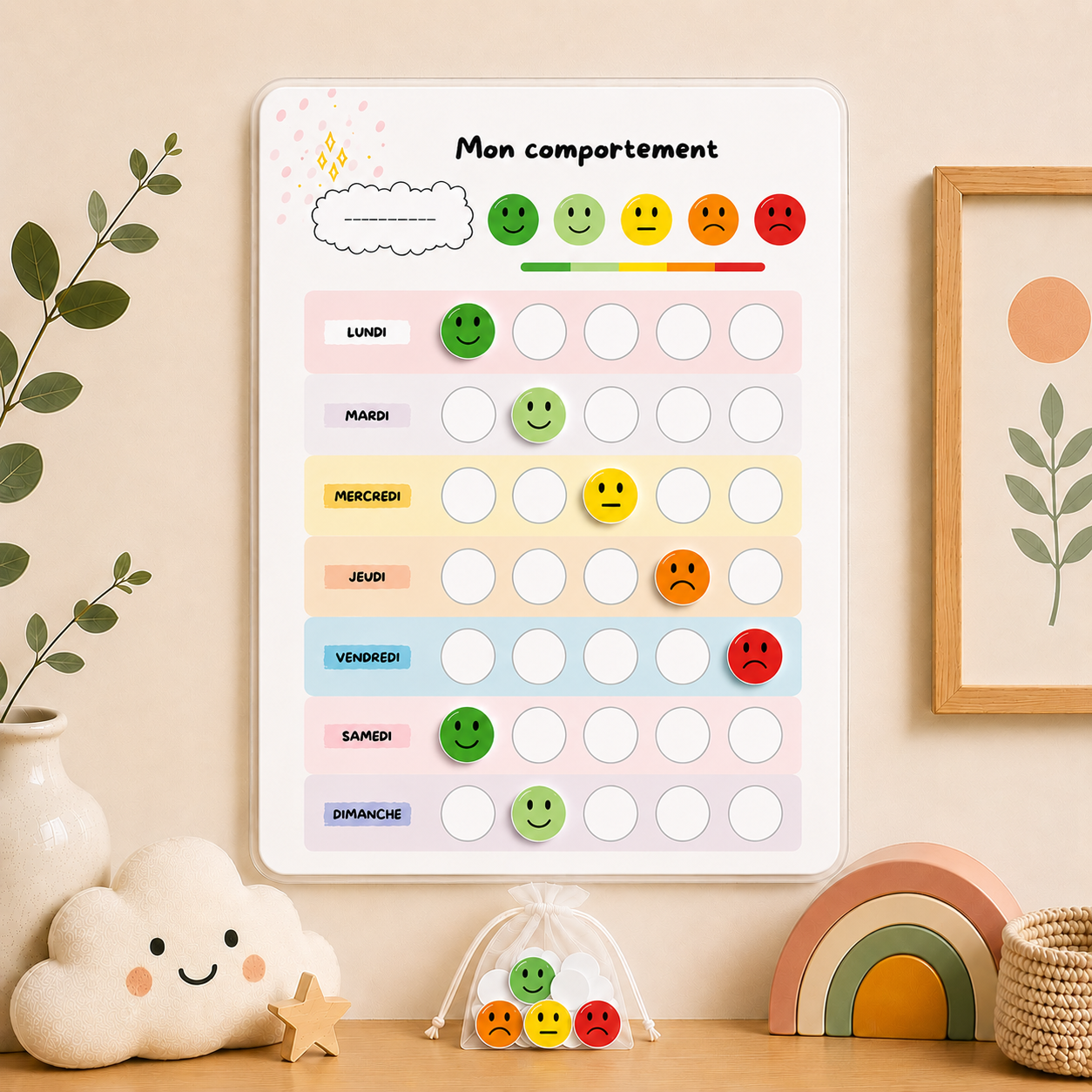 Tableau de comportement pour enfants
