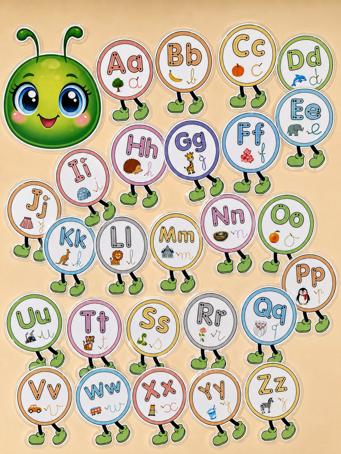 La chenille de l’alphabet – Support éducatif enfant